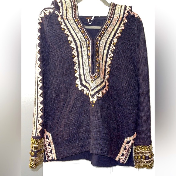 Free People Embroidered Cotton Pullover/Jacket - Picture 5 of 9